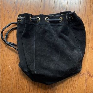 Brizzolari black suede hobo bag BOHO